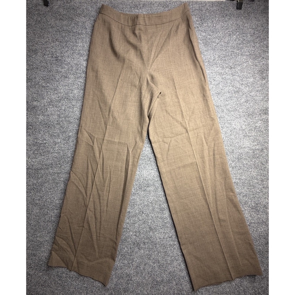 Ann Taylor Pants Womens 6  Brown‎ Wool Straight Office Quiet Luxury Old Money